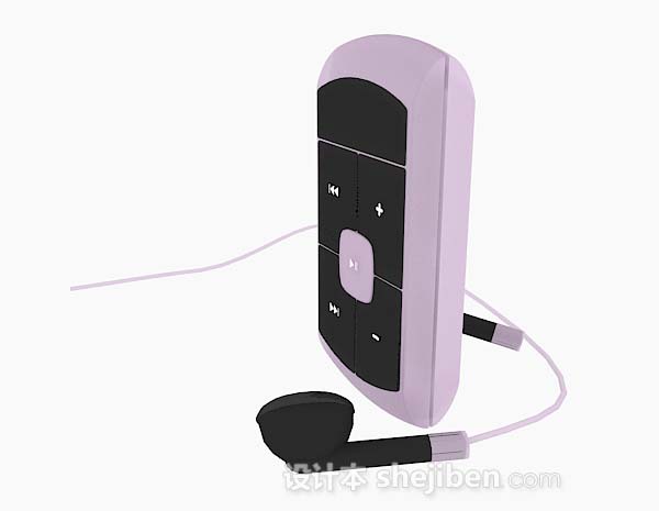 免费紫色MP33d模型下载
