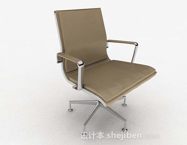 棕色家居休闲椅3d模型下载