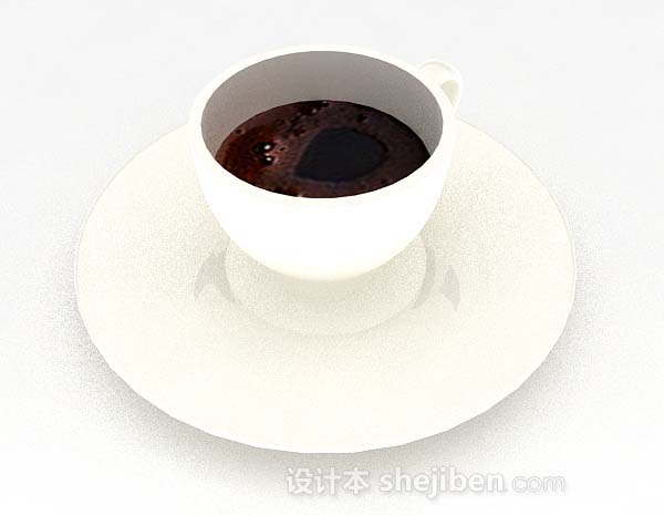 现代风格咖啡杯具3d模型下载