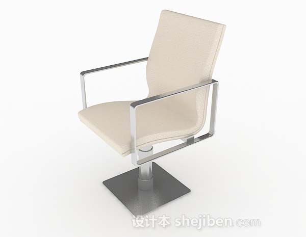 现代风格黄色休闲椅3d模型下载