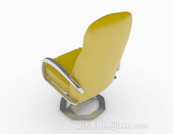 设计本个性黄绿色休闲椅子3d模型下载
