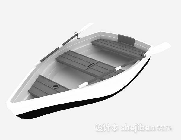 灰色划艇3d模型下载
