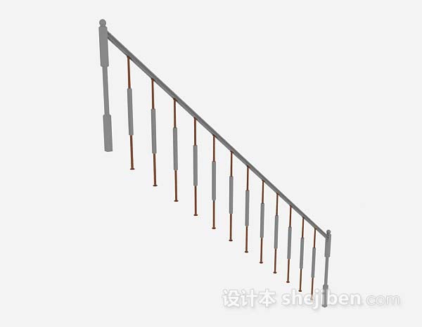 免费楼梯扶手3d模型下载