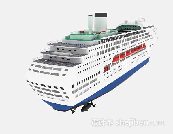 免费豪华轮船3d模型下载