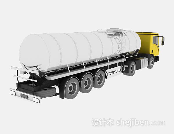 设计本油罐车3d模型下载