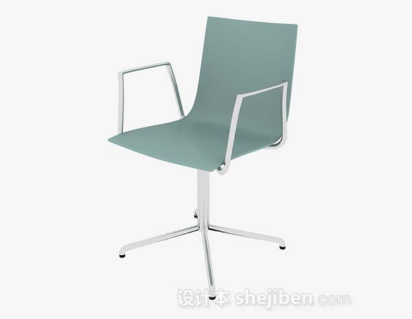 绿色简约办公椅3d模型下载