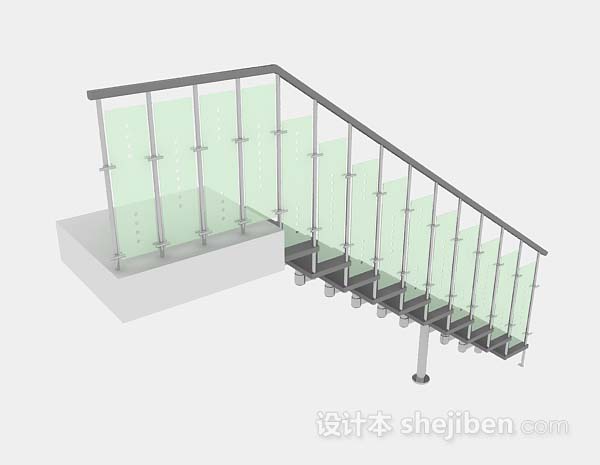 免费简单楼梯3d模型下载