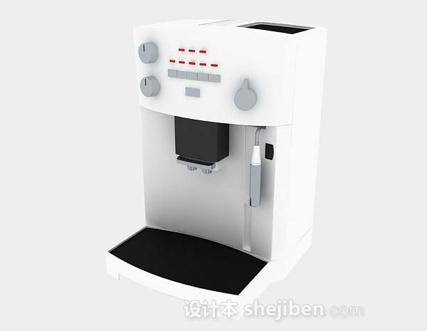 现代风格白色雪糕机3d模型下载