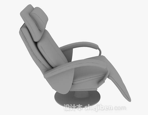 设计本灰色家居休闲椅3d模型下载