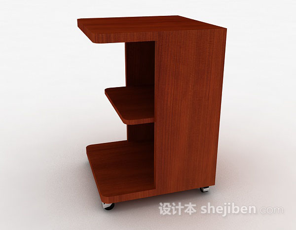 免费木质棕色柜子3d模型下载