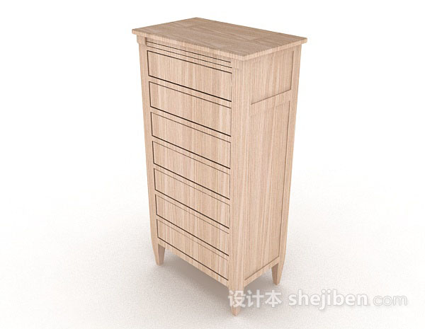 现代风格木质厅柜3d模型下载