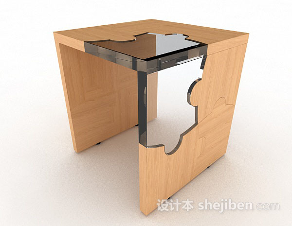 现代个性书桌3d模型下载