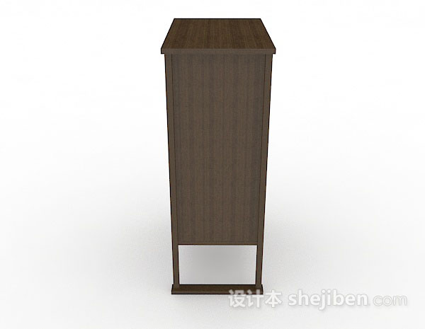 免费中式木质衣柜3d模型下载