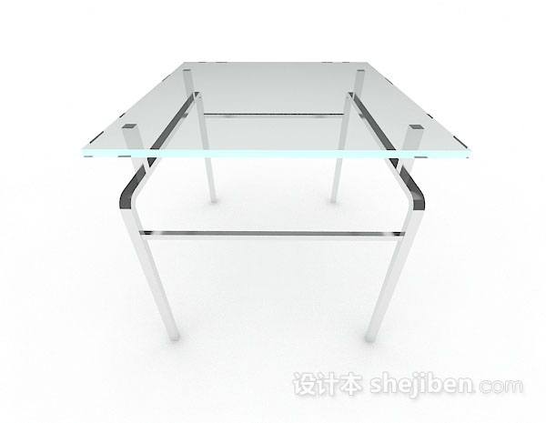 免费玻璃餐桌3d模型下载