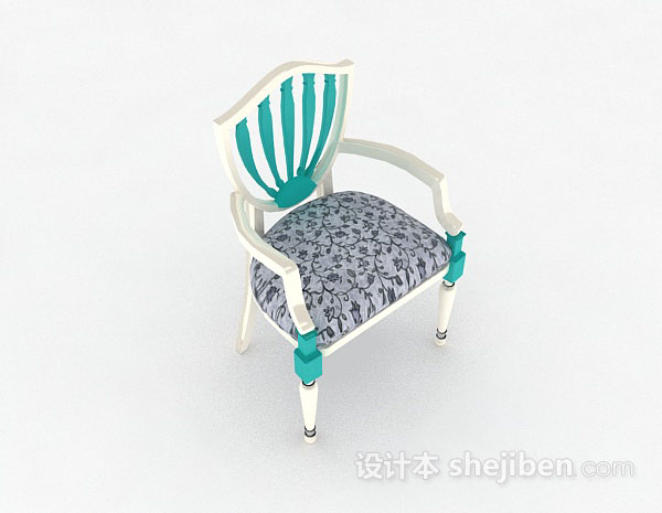 欧式家居椅子3d模型下载