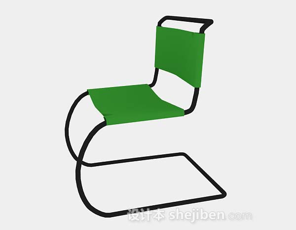 设计本绿色休闲椅子3d模型下载