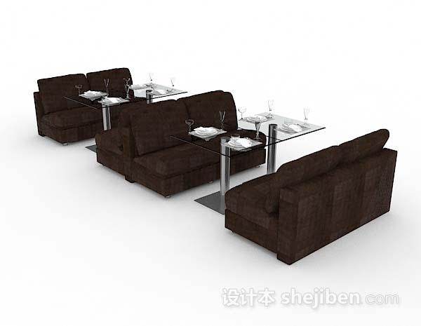 免费餐厅桌椅3d模型下载