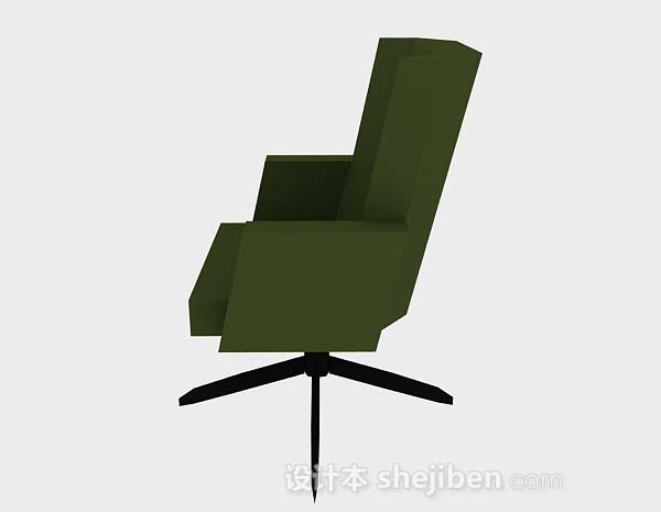 设计本绿色办公椅3d模型下载