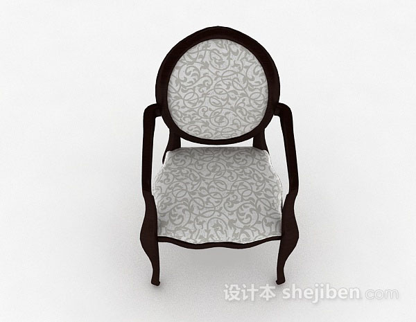 欧式风格复古家居椅子3d模型下载