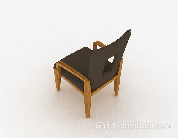 设计本木质家居椅3d模型下载