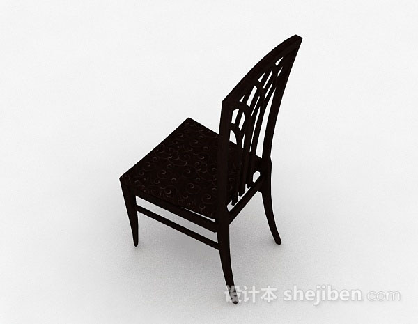 设计本木质家居椅子3d模型下载