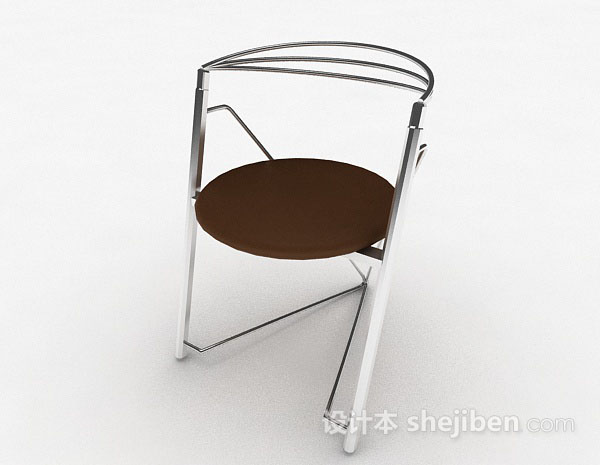 棕色休闲家居椅子3d模型下载