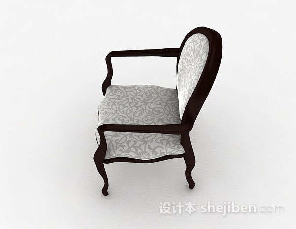 设计本复古家居椅子3d模型下载