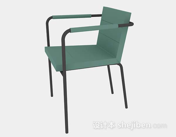 设计本绿色休闲椅3d模型下载