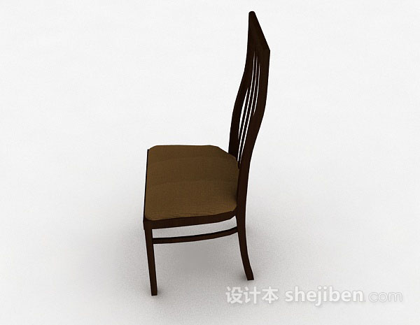 设计本简单木质家居椅子3d模型下载