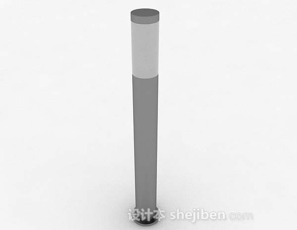 灰色柱子3d模型下载