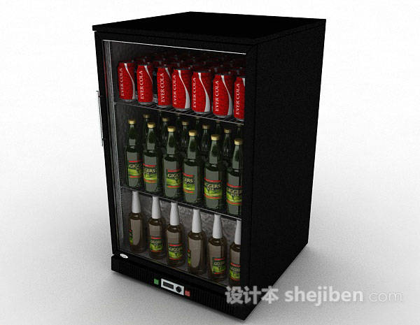 免费啤酒冰柜3d模型下载