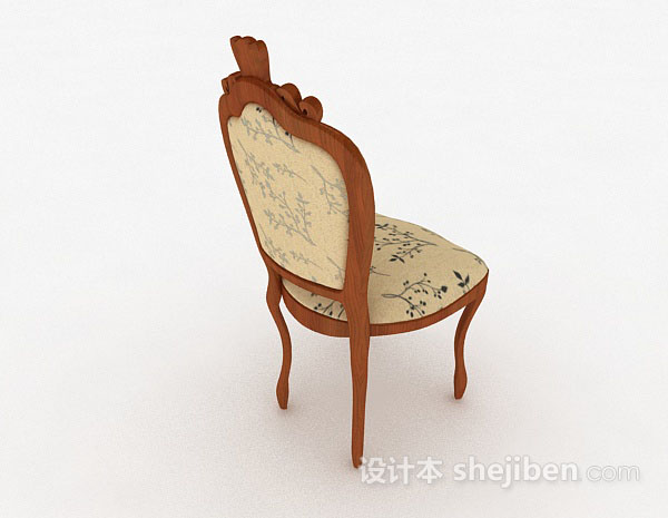 设计本欧式复古家居椅子3d模型下载