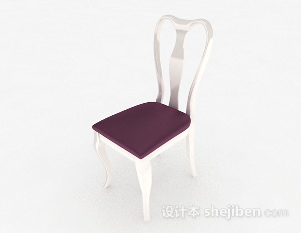 紫色家居椅3d模型下载