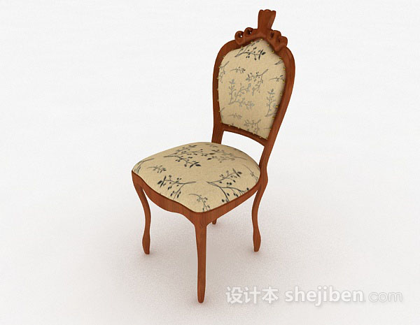 欧式复古家居椅子3d模型下载