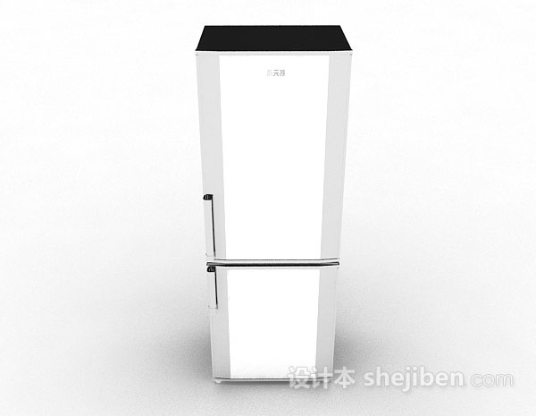 现代风格白色冰箱3d模型下载