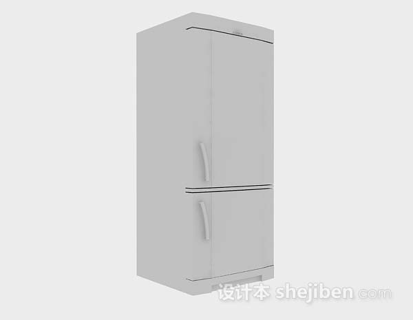 现代风格家居电冰箱3d模型下载