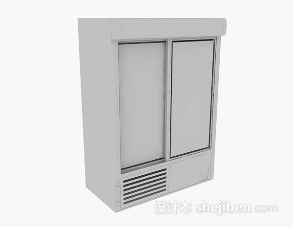 现代风格灰色衣柜3d模型下载