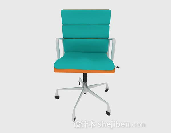 现代风格绿色办公椅3d模型下载