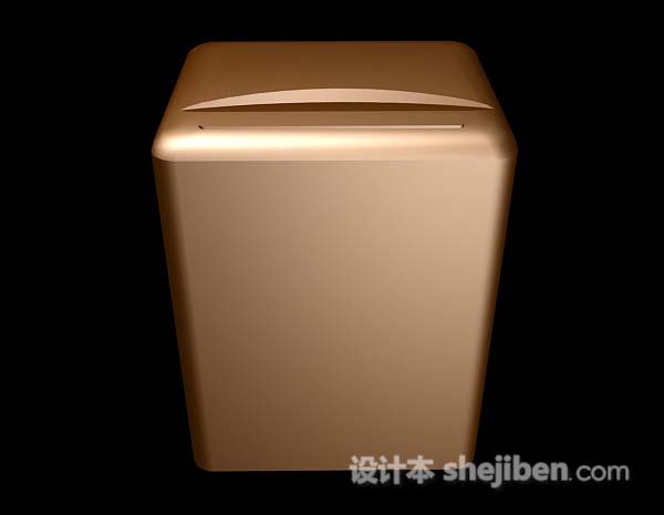 现代风格棕色洗衣机3d模型下载