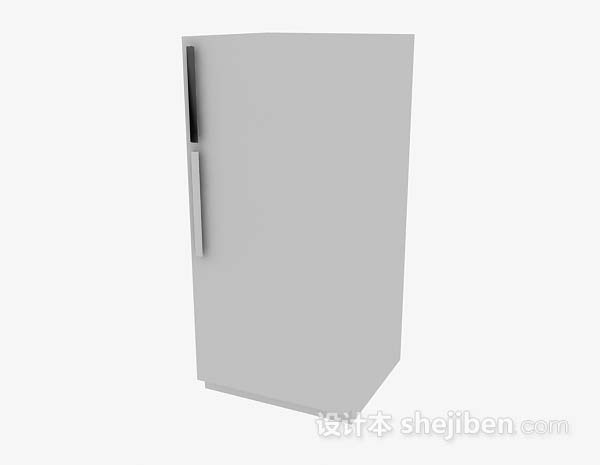 现代风格灰色冰柜3d模型下载
