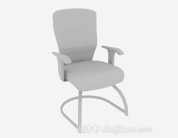 免费灰色休闲椅3d模型下载
