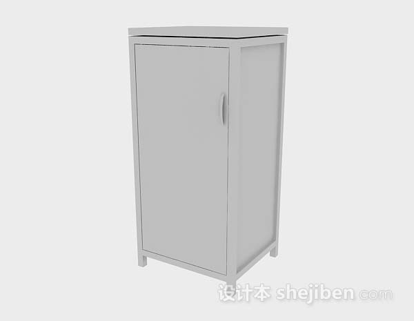 免费灰色衣柜3d模型下载