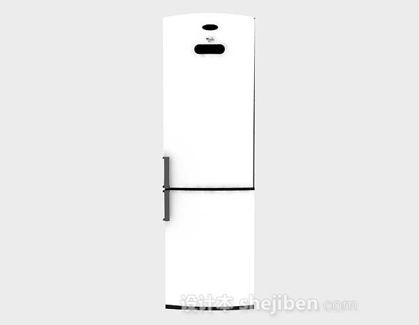 白色冰箱3d模型下载