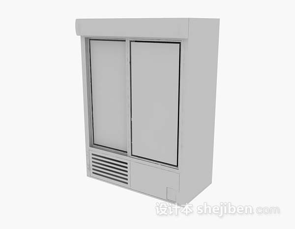 灰色衣柜3d模型下载