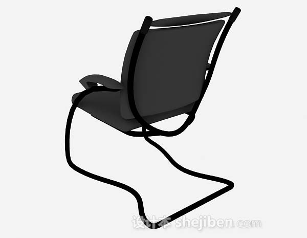 设计本深灰色休闲椅3d模型下载
