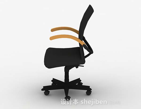 设计本黑色办公椅子3d模型下载