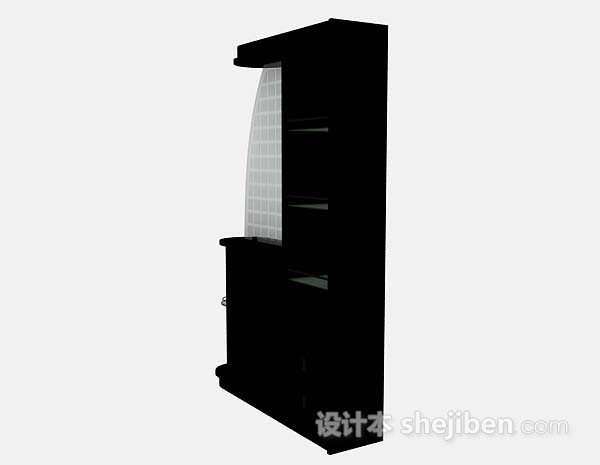 设计本家居木质柜子3d模型下载