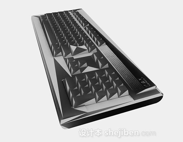 设计本灰色键盘3d模型下载