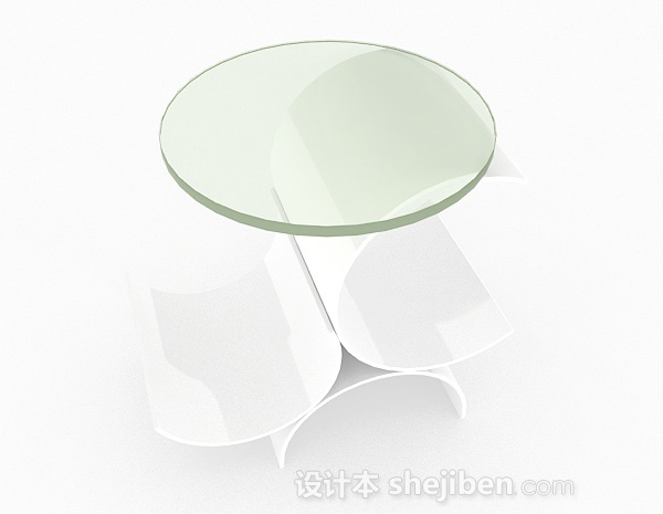 设计本个性玻璃茶几3d模型下载