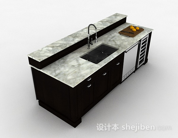 厨房洗漱台3d模型下载